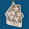 Custom First Christmas In New Home Ceramic Ornament - Personalized Anniversary Christmas Wedding Gifts For Husband And Wife, Him And Her, New Homeowners, Couples, Friends - Our First Little Nest