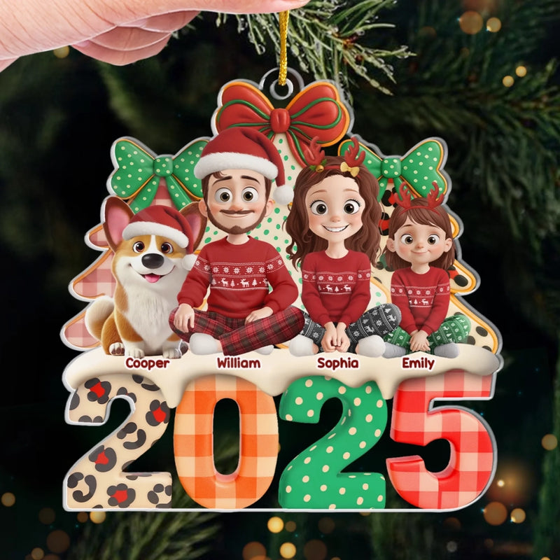 Custom Acrylic Ornament - Personalized Christmas Birthday Gifts For Family, Dog Cat Lovers - Pawfect Holiday Cheer
