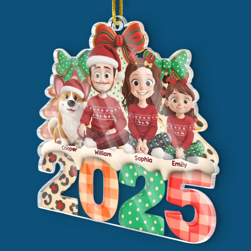 Custom Acrylic Ornament - Personalized Christmas Birthday Gifts For Family, Dog Cat Lovers - Pawfect Holiday Cheer