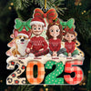 Custom Acrylic Ornament - Personalized Christmas Birthday Gifts For Family, Dog Cat Lovers - Pawfect Holiday Cheer