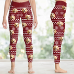 Custom Pet Photo Christmas Gifts for Dog Lovers - Personalized AOP Leggings