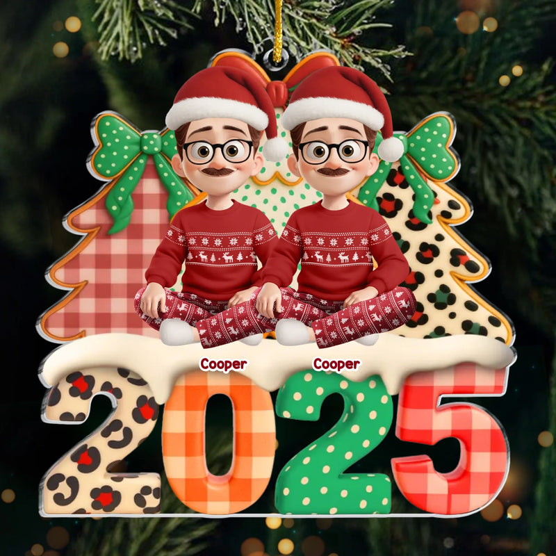 Custom Acrylic Ornament - Personalized Christmas Birthday Gifts For Family, Dog Cat Lovers - Pawfect Holiday Cheer