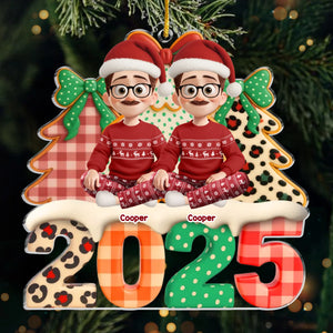 Custom Acrylic Ornament - Personalized Christmas Birthday Gifts For Family, Dog Cat Lovers - Pawfect Holiday Cheer