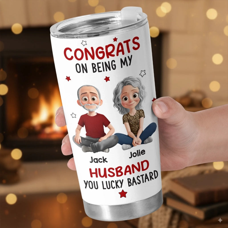 Custom Tumbler - Personalized Anniversary Wedding Gifts For Husband And Wife, Him And Her - Our Love Our Story