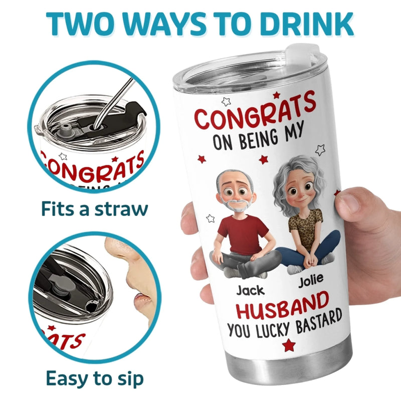 Custom Tumbler - Personalized Anniversary Wedding Gifts For Husband And Wife, Him And Her - Our Love Our Story