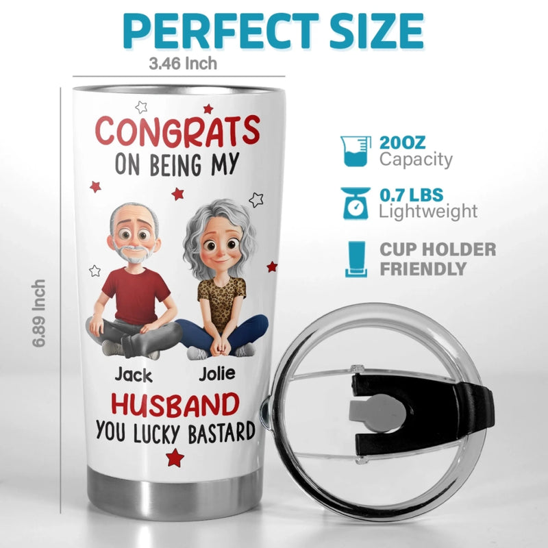 Custom Tumbler - Personalized Anniversary Wedding Gifts For Husband And Wife, Him And Her - Our Love Our Story
