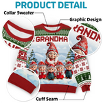 Custom Name Christmas Gifts for Grandma - Personalized Sweatshirt