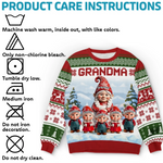 Custom Name Christmas Gifts for Grandma - Personalized Sweatshirt