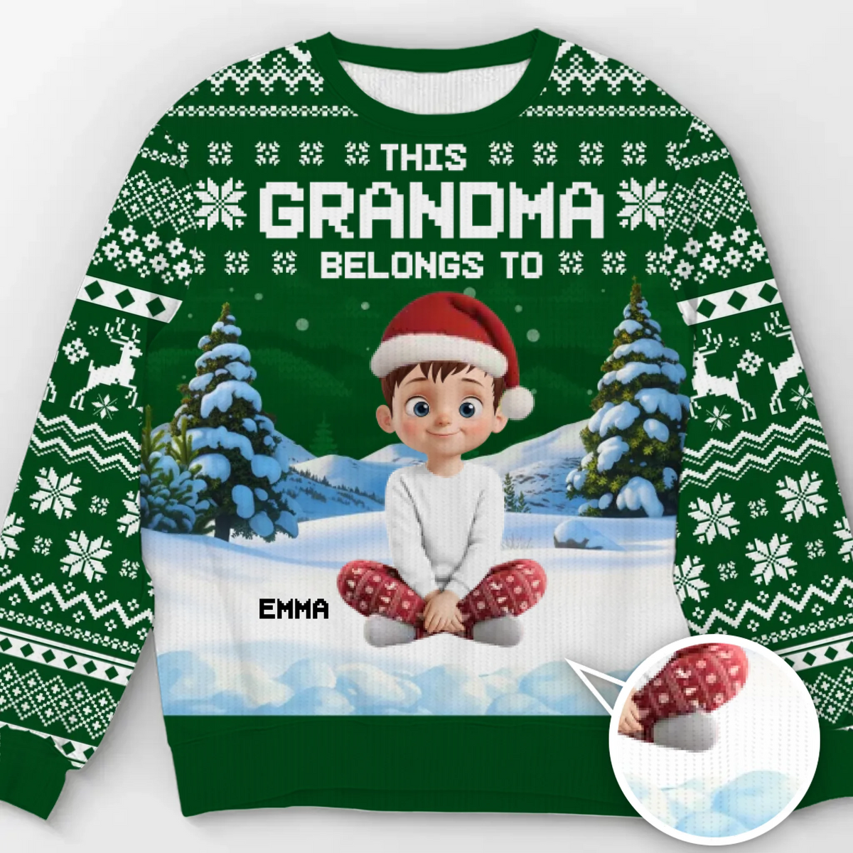 Custom Unisex Ugly Sweatshirt - Personalized Christmas Birthday Gifts For Mom, Grandma - Joyful Hearts Gather This Christmas