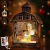 Custom Photo LED House Lantern Light - Personalized Christmas Memorial Sympathy Gifts For Loss Of Mom, Dad - A Beautiful Soul Lives In Memory
