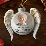 Custom Photo Acrylic Ornament - Personalized Christmas Memorial Sympathy Gifts For Loss Of Mom, Dad - Love And Light Beyond The Years