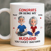 Custom Mug - Personalized Anniversary Wedding Gifts For Husband And Wife, Him And Her - Lucky To Have Me