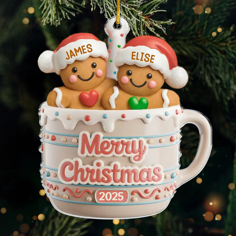 Custom Acrylic Ornament - Personalized Christmas Birthday Gifts For Mom, Dad, Brother, Sister, Kids - Cookie Crew Forever