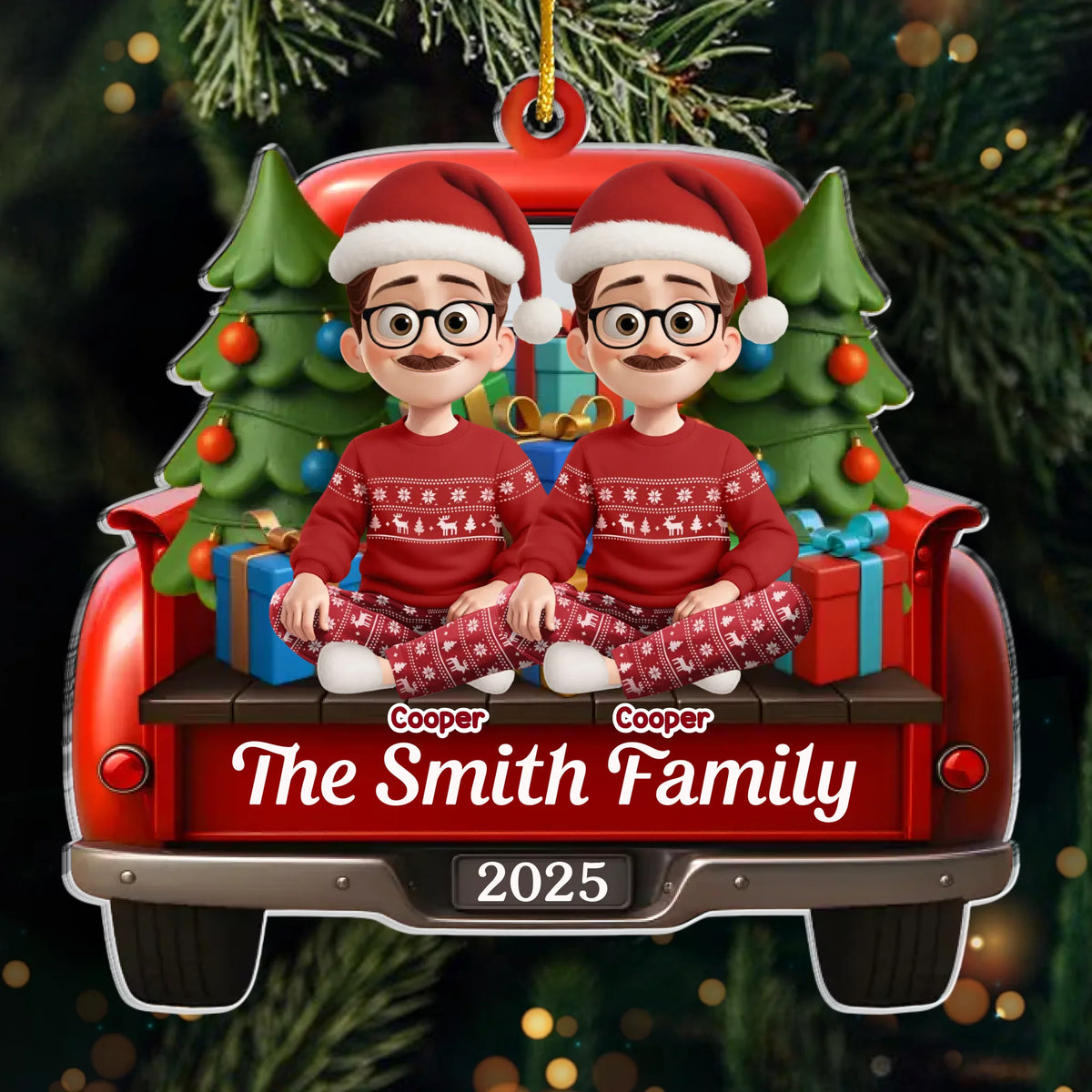 Custom Acrylic Ornament - Personalized Christmas Birthday Gifts For Family, Dog Cat Lovers - All Roads Lead To Family