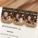 Custom Leather Magnetic Bookmark - Personalized  Bookish Gifts For Book Lovers, Bookworms, Dog Cat Lovers - Stories With Paws