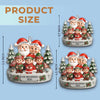 Custom Acrylic Ornament - Personalized Christmas Birthday Gifts For Grandpa, Grandma - Smiles Shine Bright Waiting For Santa