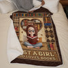 Custom Blanket - Personalized Bookish Gifts For Book Lovers, Bookworms, Readers - Book Love Never Ends