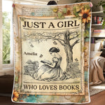 Custom Blanket - Personalized Bookish Gifts For Book Lovers, Bookworms, Readers - Lost In Stories