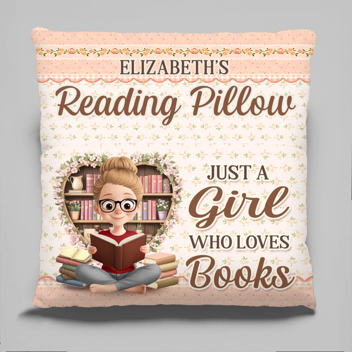 Custom Pocket Pillow - Personalized Bookish Gifts For Book Lovers, Bookworms, Readers - Chapters Of Happiness