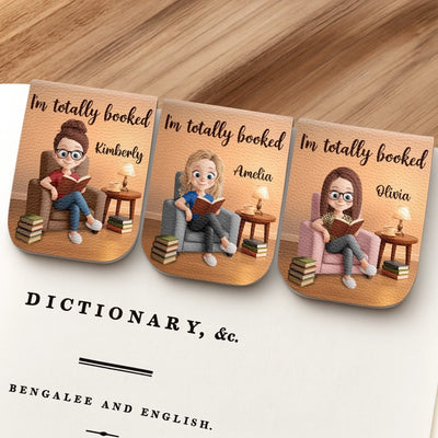 Custom Leather Magnetic Bookmark - Personalized  Bookish Gifts For Book Lovers, Bookworms, Readers - Between Pages Magic