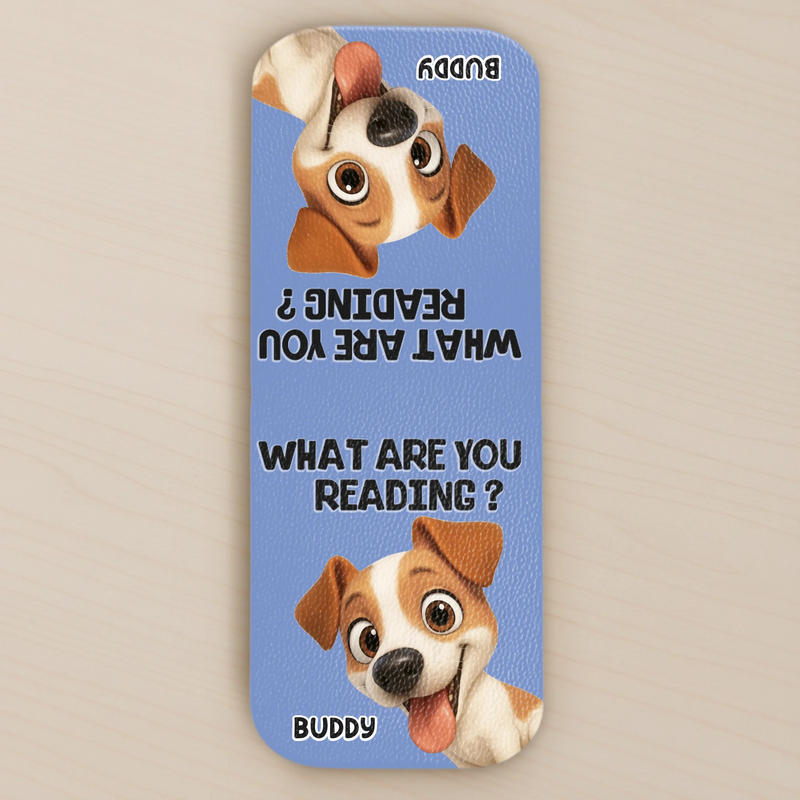 Custom Leather Magnetic Bookmark - Personalized  Bookish Gifts For Book Lovers, Bookworms, Dog Cat Lovers, Dog Dad And Mom, Cat Owners - Stay Pawsitive, Keep Reading