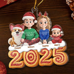Custom Acrylic Ornament - Personalized Christmas Birthday Gifts For Family, Dog Cat Lovers - Together Our Happy Place