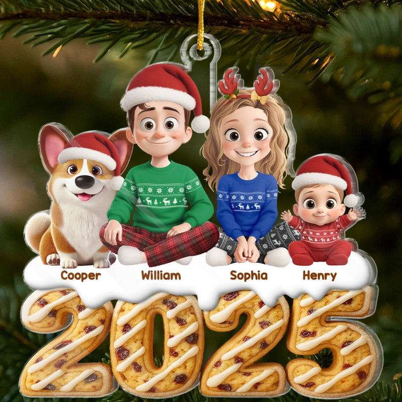 Custom Acrylic Ornament - Personalized Christmas Birthday Gifts For Family, Dog Cat Lovers - Perfect Christmas Love