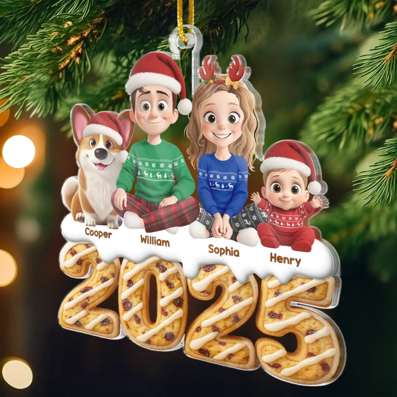 Custom Acrylic Ornament - Personalized Christmas Birthday Gifts For Family, Dog Cat Lovers - Perfect Christmas Love