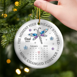 Custom Cardinal Ceramic Ornament - Personalized Christmas Memorial Sympathy Gifts For Loss Of Mom, Dad - A Life Remembered With Endless Love