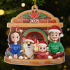 Custom Acrylic Ornament - Personalized Christmas Birthday Gifts For Family, Dog Cat Lovers - Joy Begins At Home