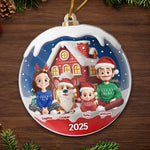 Custom Name Christmas Family Gifts - Personalized Ornament
