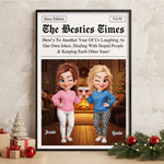 Custom Vertical Poster - Personalized Best Friend Christmas Birthday Gifts For Women, Besties, Sisters, BFF - With You Always Better