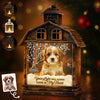 Custom Photo Cardinal LED House Lantern Light - Personalized Pet Christmas Memorial Sympathy Gifts For Dogs, Cats - Gentle Companions Forever In Memory