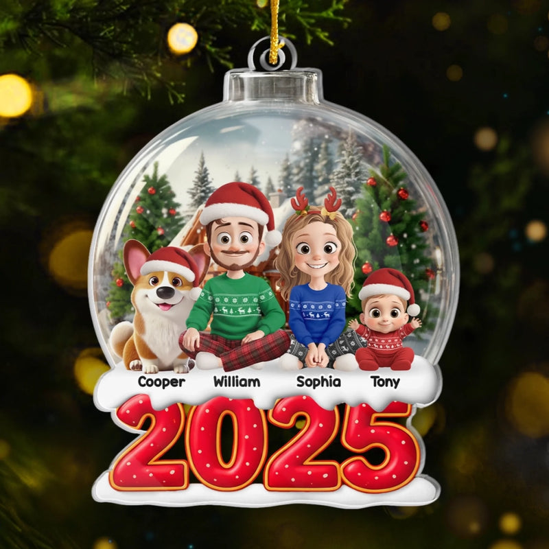 Custom Acrylic Ornament - Personalized Christmas Birthday Gifts For Family, Dog Cat Lovers - Where Love Resides