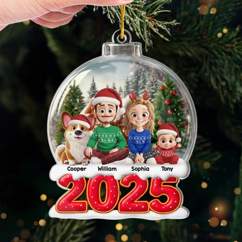 Custom Acrylic Ornament - Personalized Christmas Birthday Gifts For Family, Dog Cat Lovers - Where Love Resides