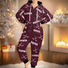 Custom Adult Onesie - Personalized Christmas Birthday Hockey Gifts For Hockey Lovers, Sports Fans, Sports Lovers - Born To Score