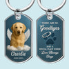 Custom Photo Keychain - Personalized Pet Memorial  Gifts For Dogs, Cats - My Guardian Angel