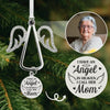 Custom Photo Projection Ornament With Charm - Personalized Christmas Memorial Sympathy Gifts For Loss Of Mom, Dad - Love Endures Beyond The Years