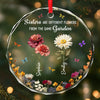 Custom Circle Glass Ornament - Personalized Best Friend Birthday Gifts For Women, Besties, Sisters, BFF - Together Since Day One