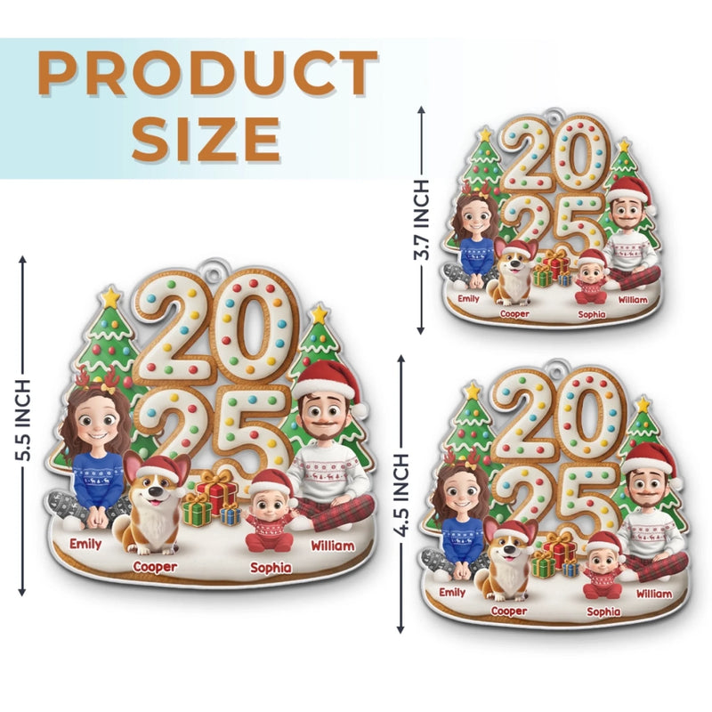 Custom Acrylic Ornament - Personalized Christmas Birthday Gifts For Family, Dog Cat Lovers - Holiday Memories