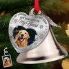 Custom Photo Bell Ornament With Charms - Personalized Pet Christmas Memorial Sympathy Gifts For Dogs, Cats - Memories Wag Through Every Day
