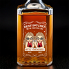 Custom Glass Whiskey Bottle - Personalized Best Friend Birthday Gifts For Women, Besties, Sisters, BFF , Wine, Bourbon, Whiskey Lovers - Forever Drunk On Friendship