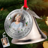Custom Photo Cardinal Bell Ornament With Charms - Personalized Memorial Sympathy Gifts For Loss Of Mom, Dad - Forever Loved Forever Remembered
