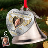 Custom Photo Bell Ornament With Charms - Personalized Memorial Sympathy Gifts For Loss Of Mom, Dad - A Life That Echoes In Love