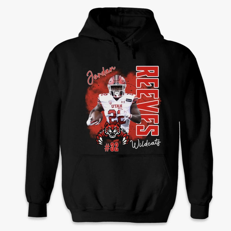Custom Photo Player Football T-shirt, Hoodie - Personalized Gift For Birthday, Football Football Lovers, NFL Fans, Sport Lovers, Senior Graduation Gift - Tackle Every Challenge