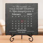 Custom Square Shaped Memorial Stone - Personalized Memorial Sympathy Gifts For Loss Of Mom, Dad - Never Gone Always Here