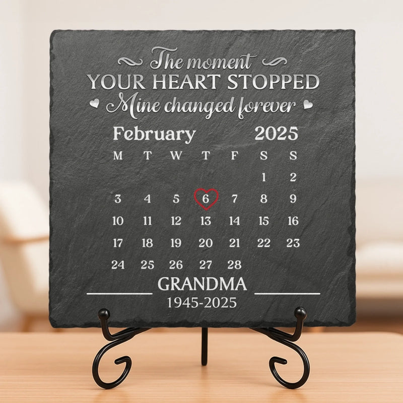 Custom Square Shaped Memorial Stone - Personalized Memorial Sympathy Gifts For Loss Of Mom, Dad - Never Gone Always Here