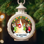Custom Candlelight Lantern Ornament -  Personalized Christmas Birthday Gifts For Mom, Dad, Brother, Sister, Kids - Love And Joy Fill Christmas New Arrival