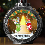 Custom Candlelight Lantern Ornament -  Personalized Christmas Birthday Gifts For Mom, Dad, Brother, Sister, Kids - Love And Joy Fill Christmas New Arrival