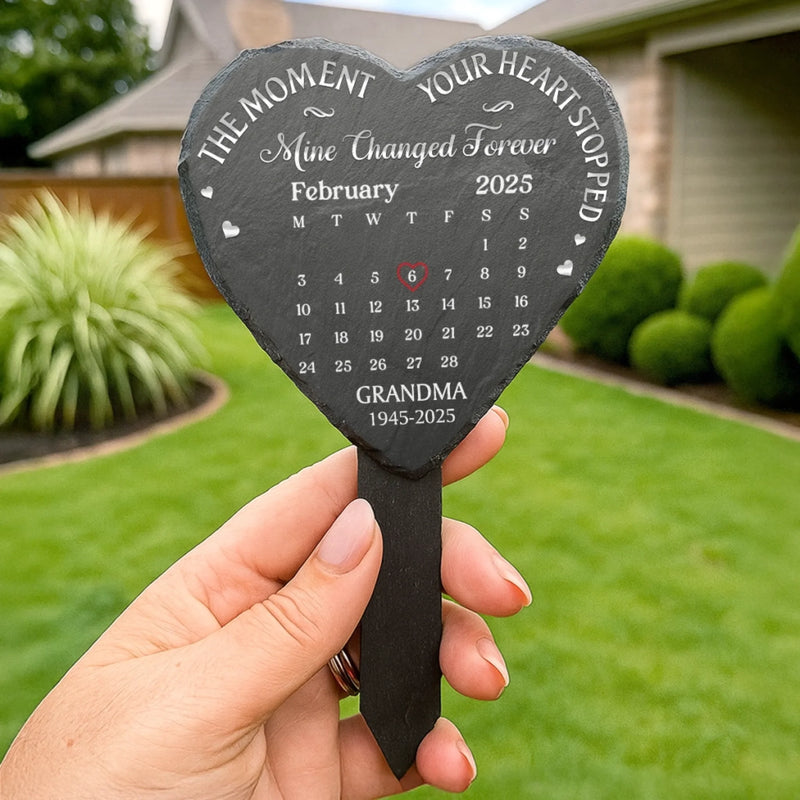 Custom Garden Stone Stake - Personalized Memorial Sympathy Gifts For Loss Of Mom, Dad - Carried In My Soul